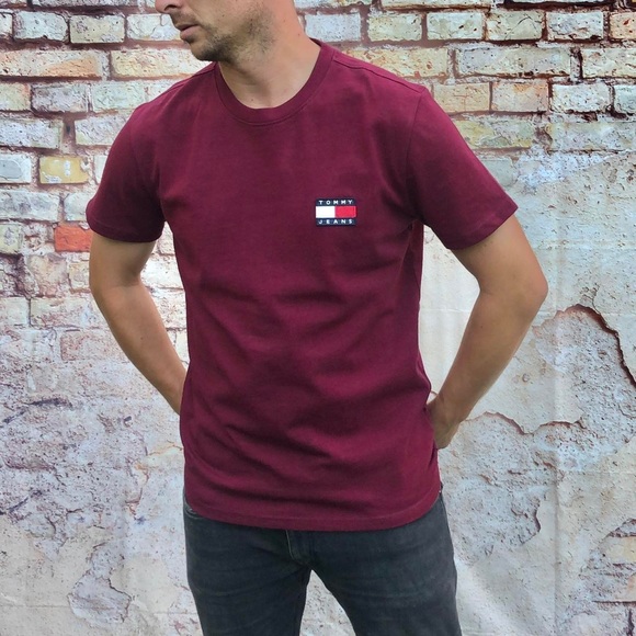 Tommy Hilfiger crimson tee shirt - Picture 2 of 4